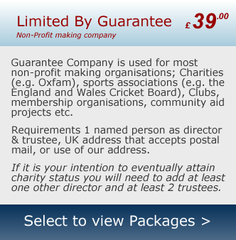 Company Formation Limited by Guarantee